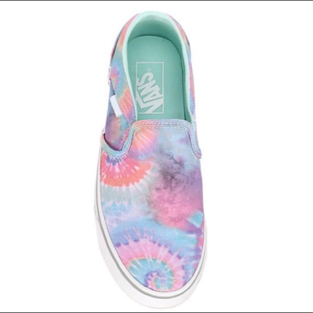 VANS Asher slip-on sneaker- tie dye size 8.5